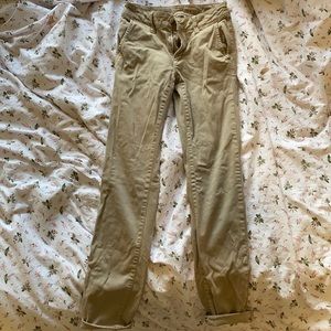 American eagle super stretch khakis size 0